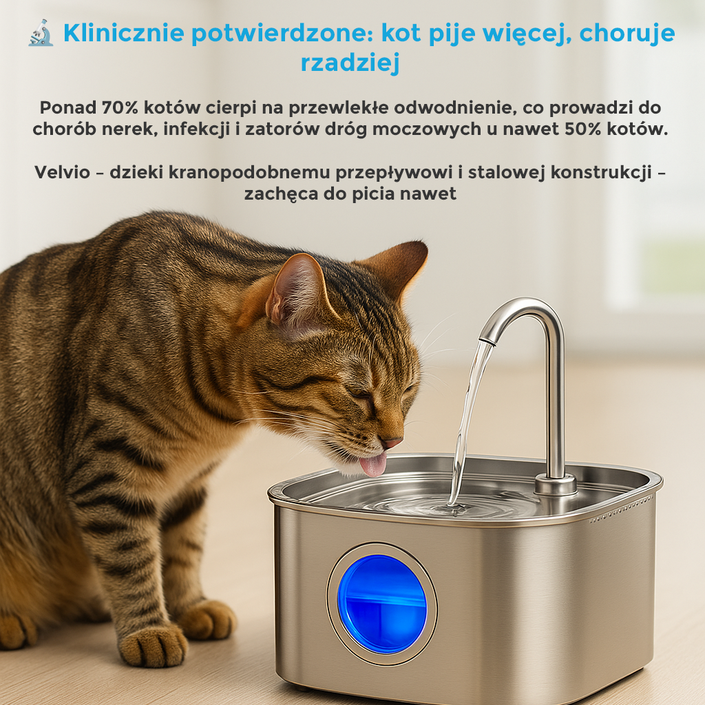 Zapewnij swojemu kotu więcej lat zdrowego życia dzięki Velvio™.