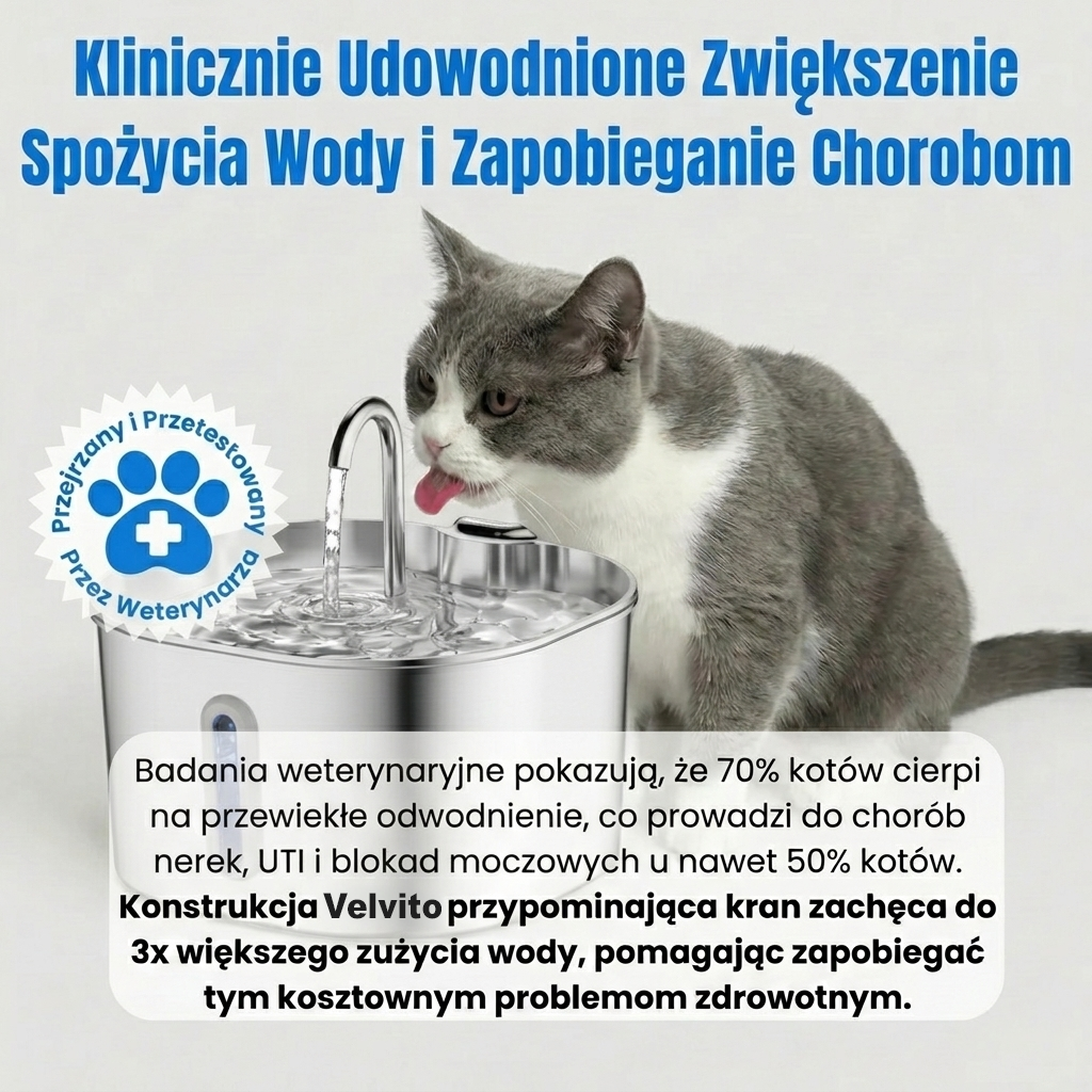 Zapewnij swojemu kotu więcej lat zdrowego życia dzięki Velvito™